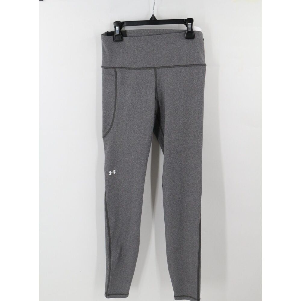 Under Armour Compression High Rise Full Length Leggings Grey Size Medium NEW